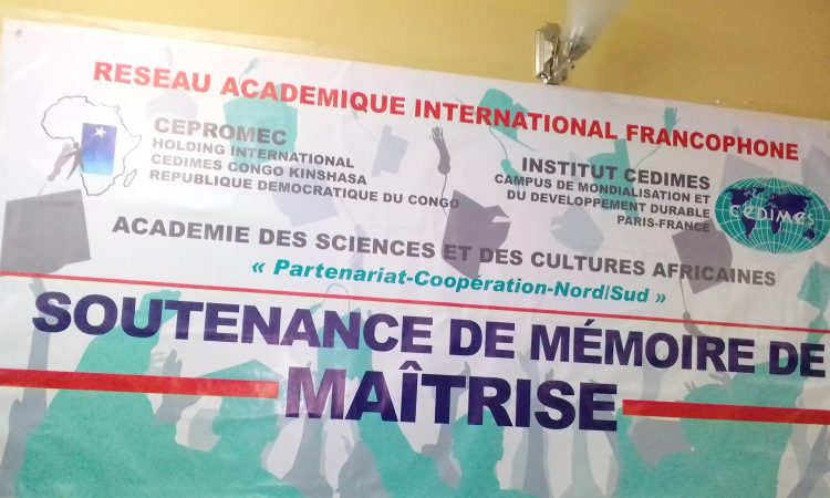 soutenance publique de mémoire de maîtrise à L'asca