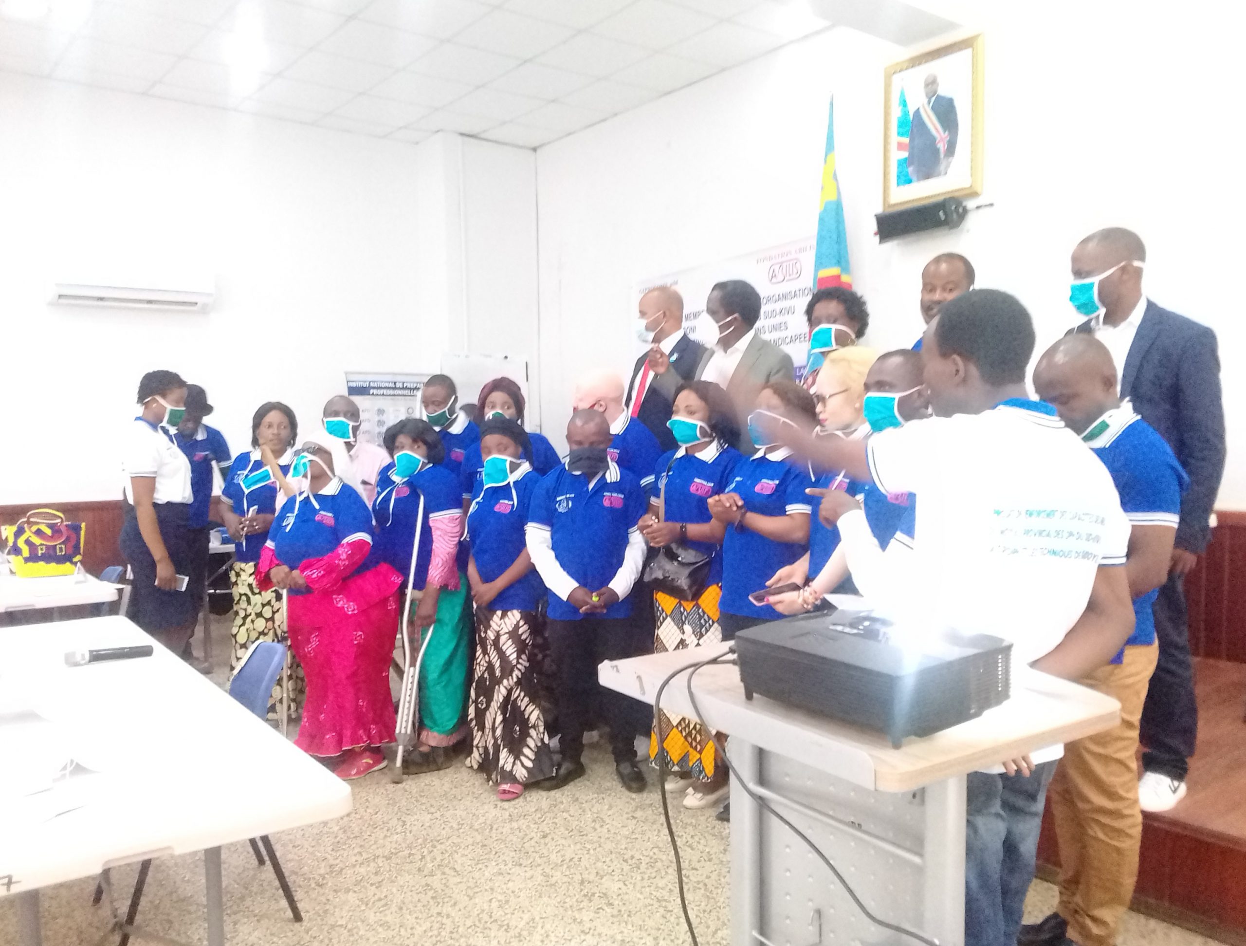 GIPROCOME en atelier à Labotte dans la salle de l'INPP