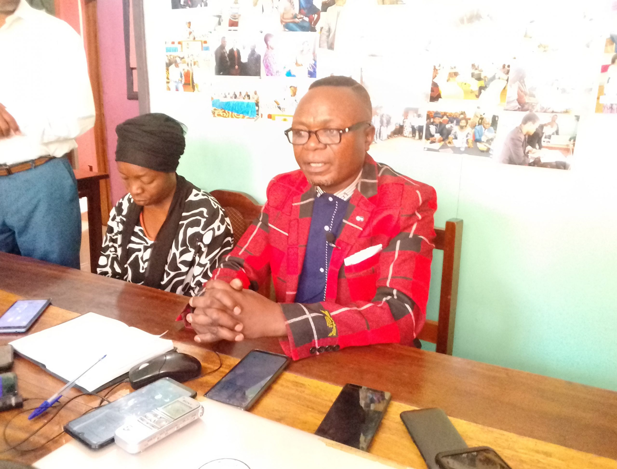 L'UNPC face de journalistes dans la ville de Bukavu