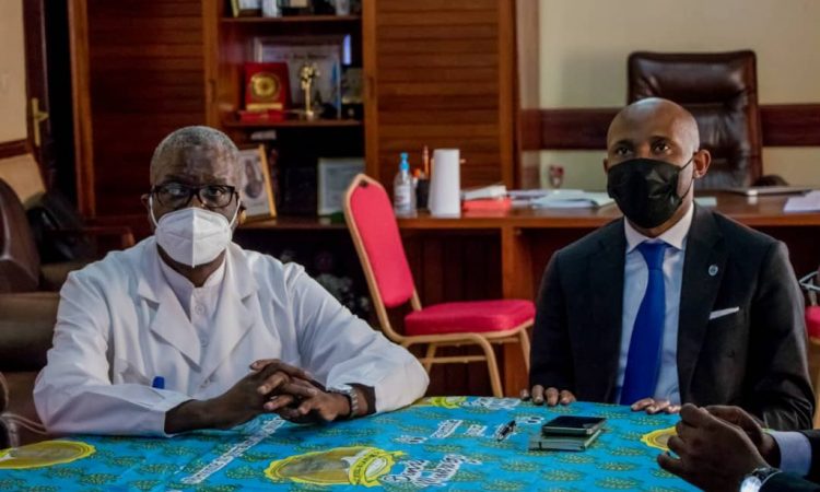 Patrick Muyaya et Dr Dénis Mukwege à Panzi