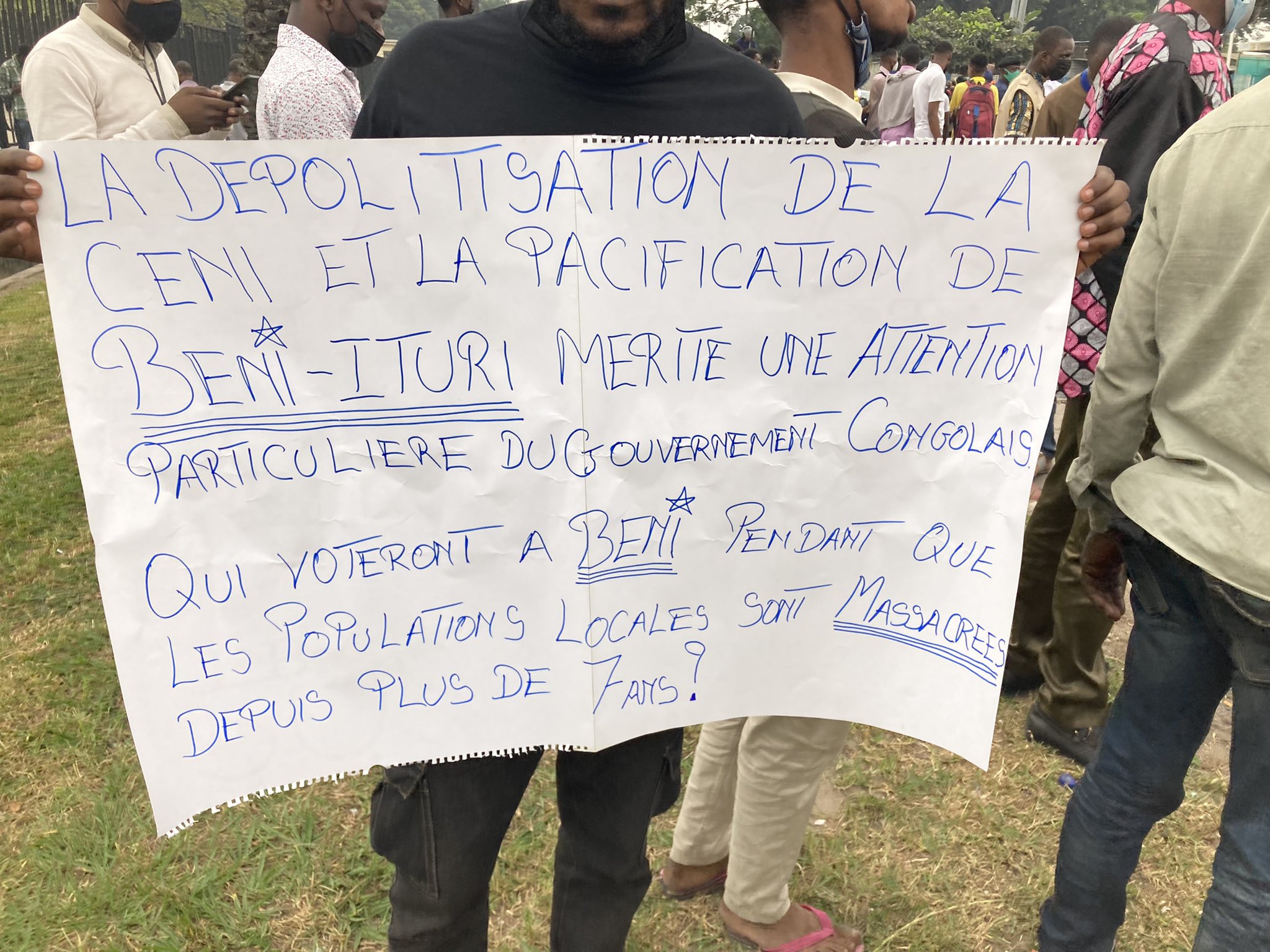 Calicot des manifestants