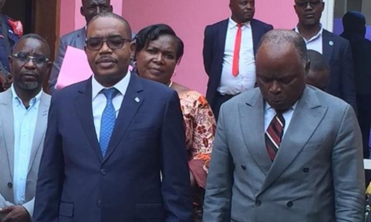 Théo Ngwabidje et Zacharie Lwamira, respectivement Gouverneur et Président de l'Assemblée Provinciale du Sud-Kivu. Photo illustration