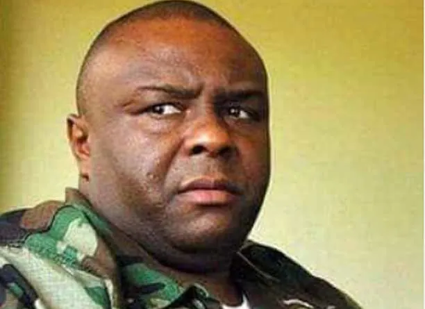 Jean-Pierre Bemba en tenue militaire pendant la rébellion . Photo crédit tiers.