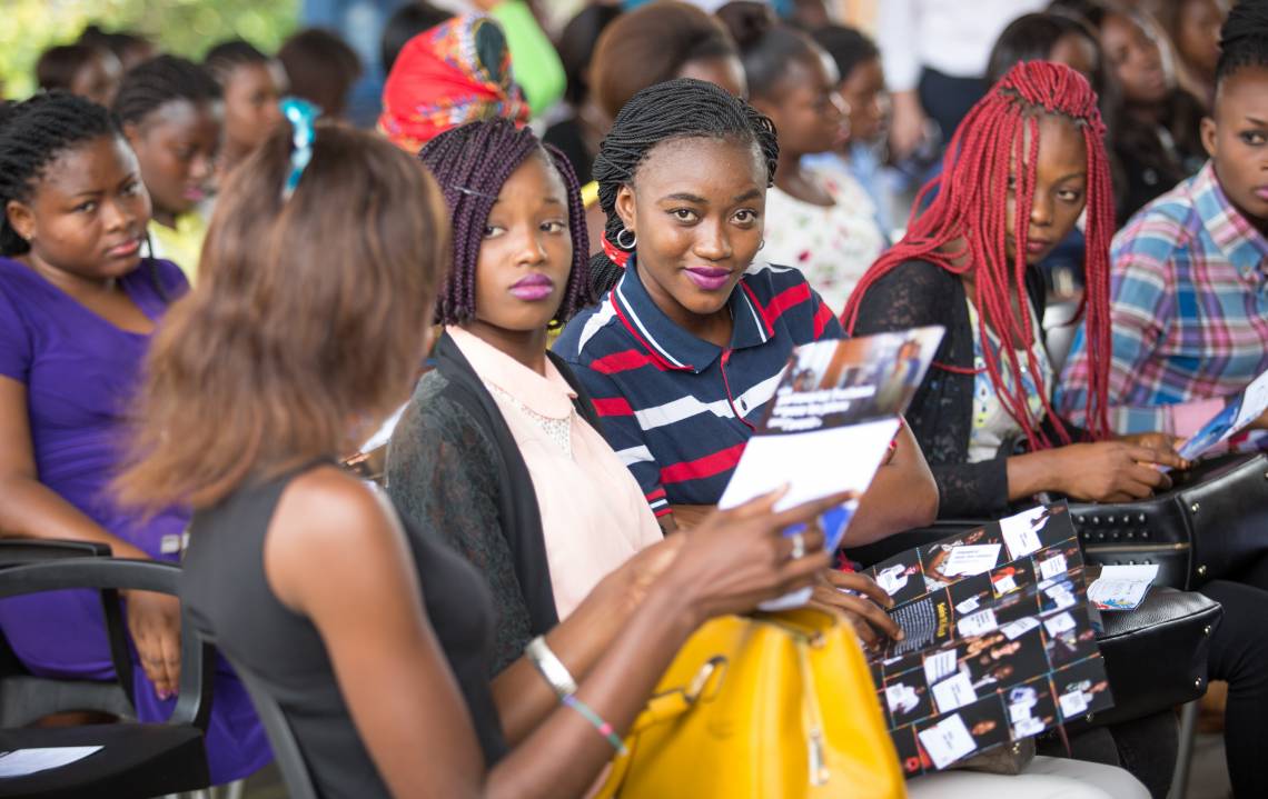 Des jeunes filles impliquées au processus électoral en République démocratique du Congo. Photo crédit Studio Hirondelle RDC
