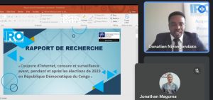 Publication du rapport de recherche de PPI sur la coupure d'internet en RDC en période électorale. Kinshasa, 26 février 2025.