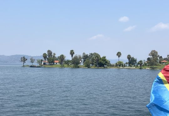 Ilot dans le lac Kivu. Photo crédit Debout RDC